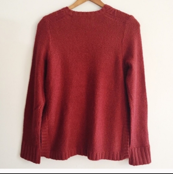 Madewell rust cabled wool/alpacal Sweater XS. Fall rust color for layeri… - Picture 3 of 7